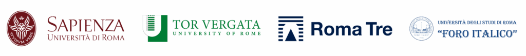 IFLA ILDS 2026 Sapienza, Tor Vergata, Roma Tre, and Foro Italico logos
